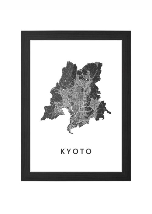Kyoto Ingelijst in Zwart lijst Kopen | Kunst in Kaart