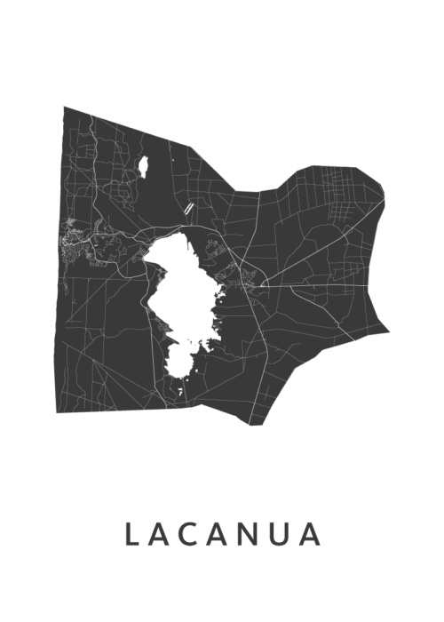 Lacanau Stadskaart Poster Kopen