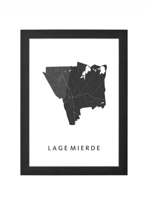 Lage Mierde Ingelijst in Zwart lijst Kopen | Kunst in Kaart