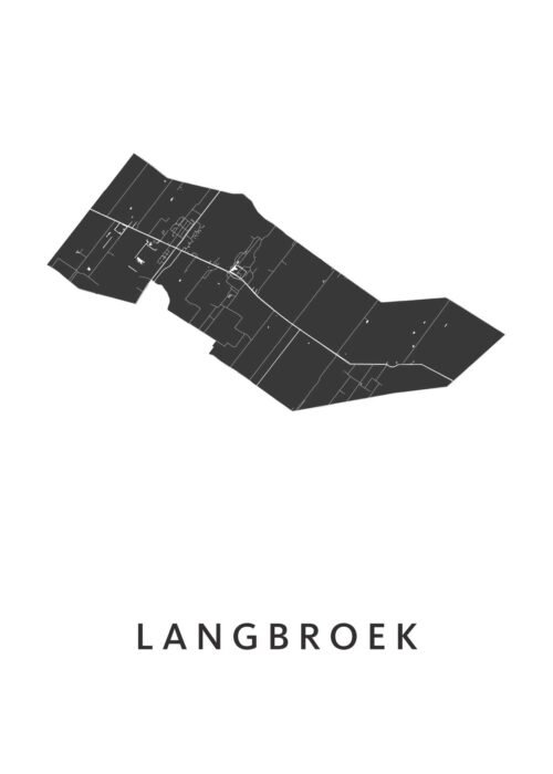 Langbroek Stadskaart Poster Kopen