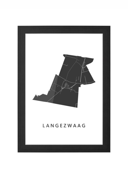 Langezwaag Ingelijst in Zwart lijst Kopen | Kunst in Kaart