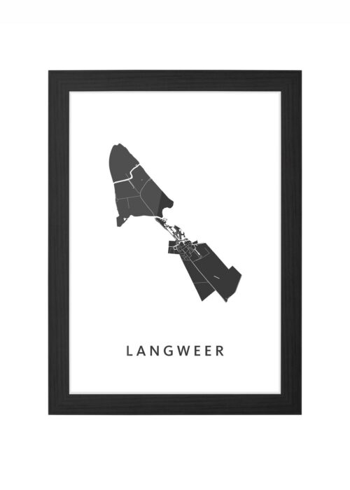 Langweer Ingelijst in Zwart lijst Kopen | Kunst in Kaart
