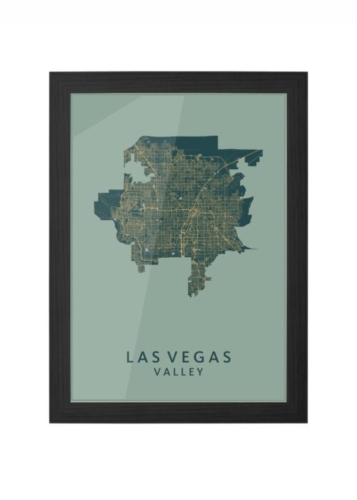 Las Vegas Amazon Ingelijst in Zwart lijst Kopen | Kunst in Kaart