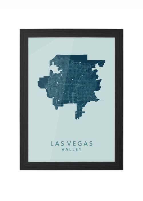 Las Vegas Mint Ingelijst in Zwart lijst Kopen | Kunst in Kaart