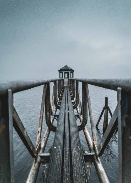 Vuurtoren - Oostmahorn — Fotografie Poster
