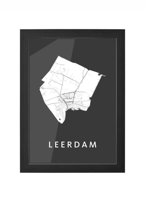 Leerdam Black Ingelijst in Zwart lijst Kopen | Kunst in Kaart