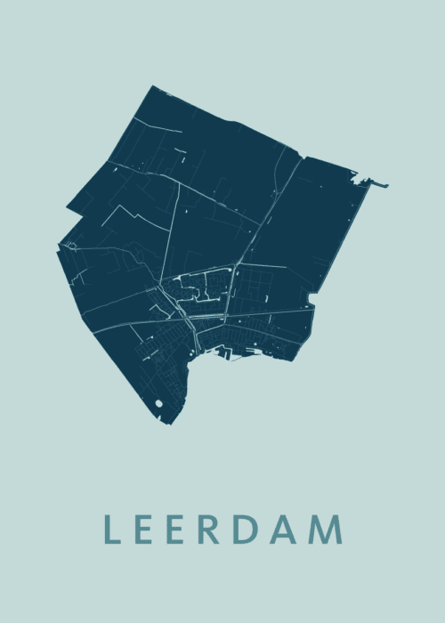Leerdam Mint Stadskaart Poster Kopen