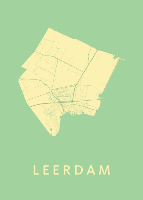 Leerdam Spring Stadskaart Poster Kopen