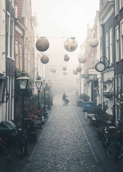 Kloksteeg — Fotografie Poster