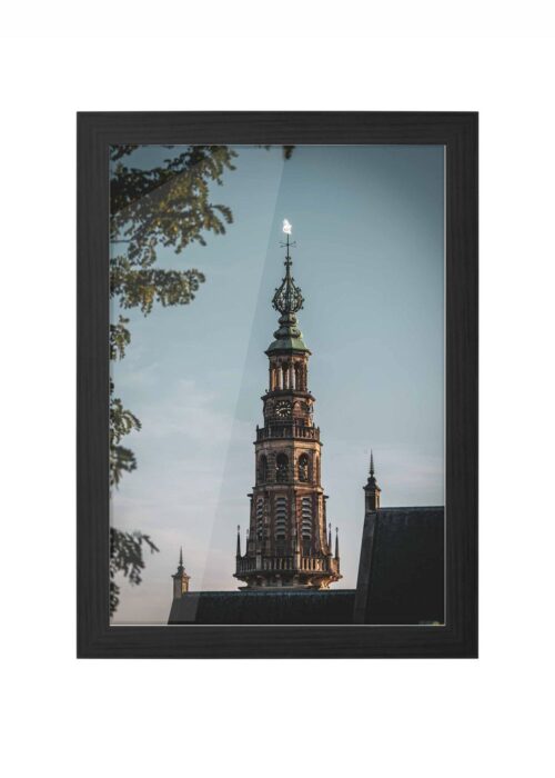 stadhuis fotografie poster ingelijst in zwarte lijst