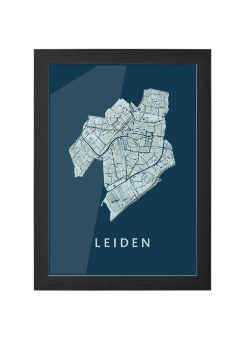 Leiden Navy Ingelijst in Zwart lijst Kopen | Kunst in Kaart