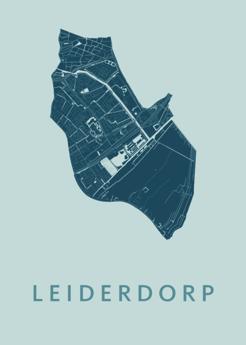 Leiderdorp Mint Stadskaart Poster Kopen