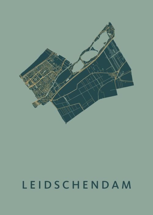 Leidschendam Amazon Stadskaart Poster Kopen