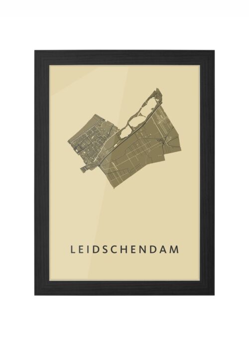 Leidschendam GoldenRod Ingelijst in Zwart lijst Kopen | Kunst in Kaart