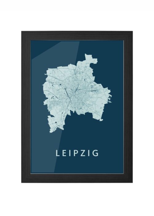 Leipzig Feldgrau Ingelijst in Zwart lijst Kopen | Kunst in Kaart