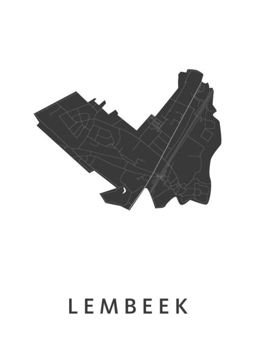 Lembeek Stadskaart Poster Kopen