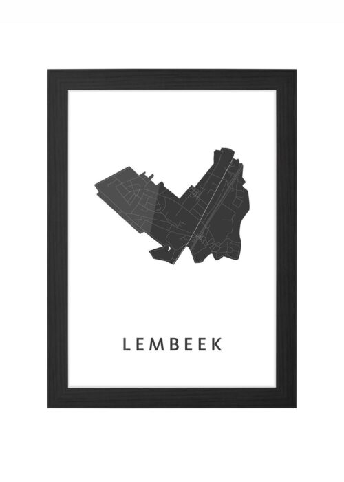 Lembeek Ingelijst in Zwart lijst Kopen | Kunst in Kaart