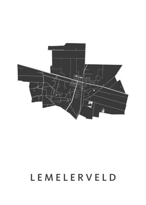 Lemelerveld Stadskaart Poster Kopen