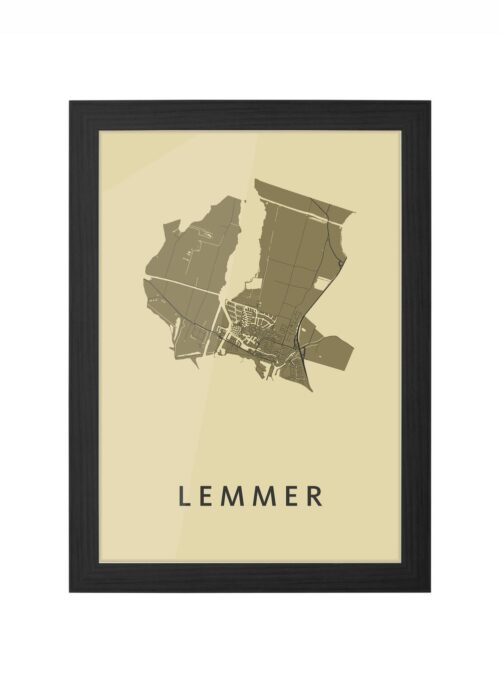 Lemmer GoldenRod Ingelijst in Zwart lijst Kopen | Kunst in Kaart