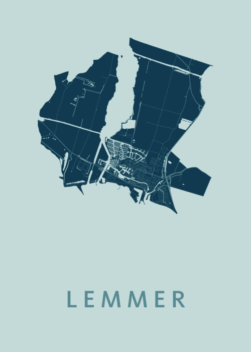 Lemmer Mint Stadskaart Poster Kopen
