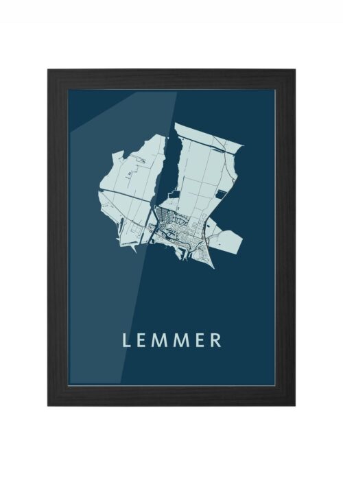 Lemmer Navy Ingelijst in Zwart lijst Kopen | Kunst in Kaart