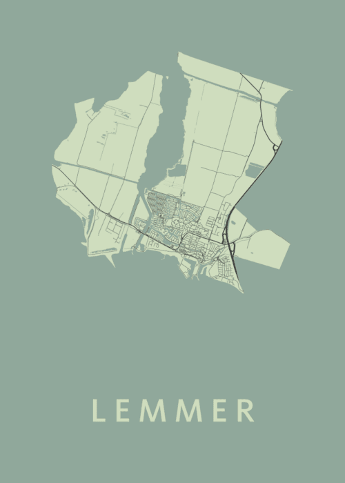 Lemmer Stadskaart - Olive