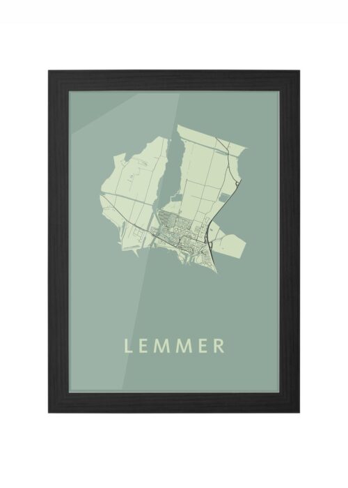 Lemmer Olive Ingelijst in Zwart lijst Kopen | Kunst in Kaart