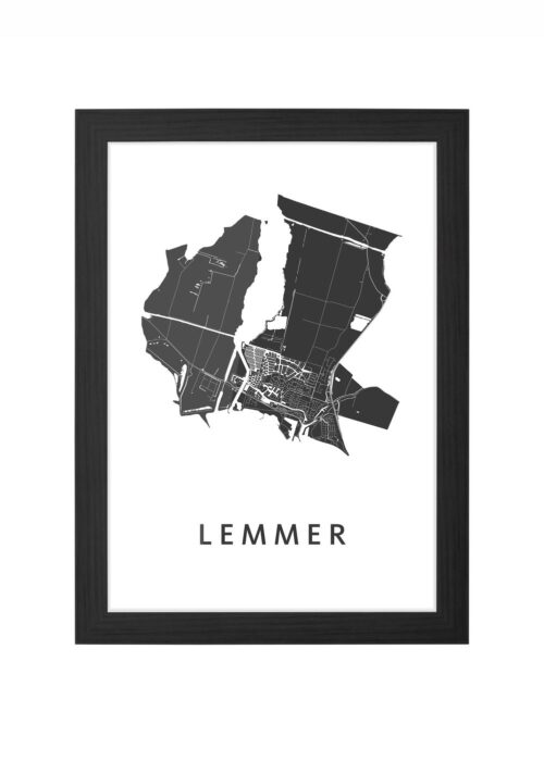Lemmer White Ingelijst in Zwart lijst Kopen | Kunst in Kaart