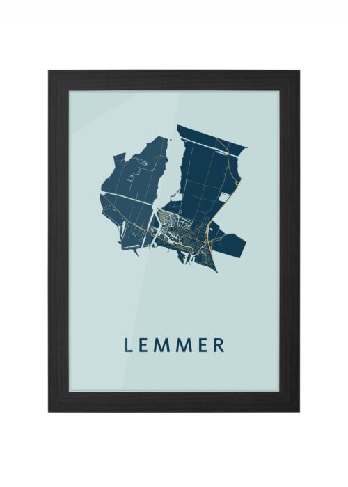 Lemmer Prussian Ingelijst in Zwart lijst Kopen | Kunst in Kaart