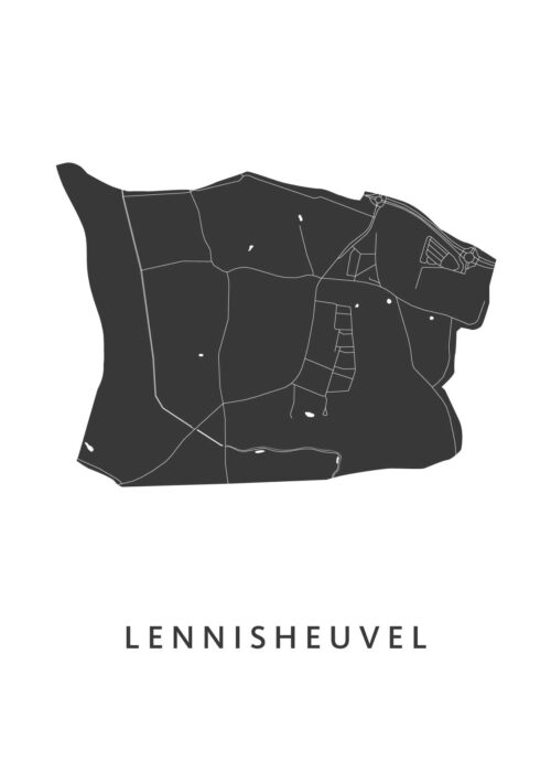 Lennisheuvel Stadskaart Poster Kopen