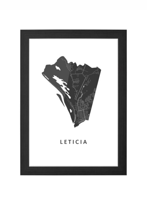Leticia Ingelijst in Zwart lijst Kopen | Kunst in Kaart