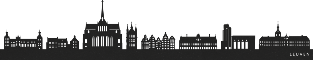 Leuven zwarte skyline