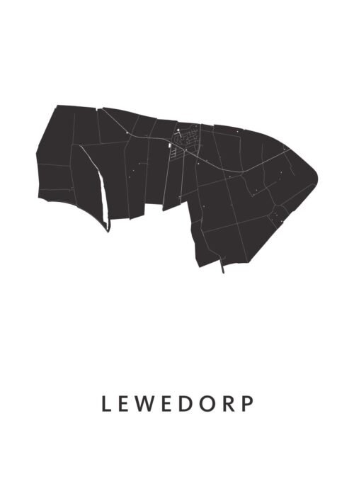 Lewedorp Stadskaart Poster Kopen