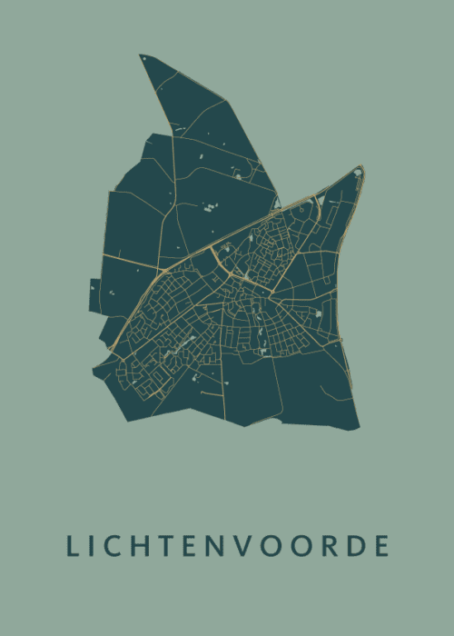 Lichtenvoorde Amazon Stadskaart Poster Kopen