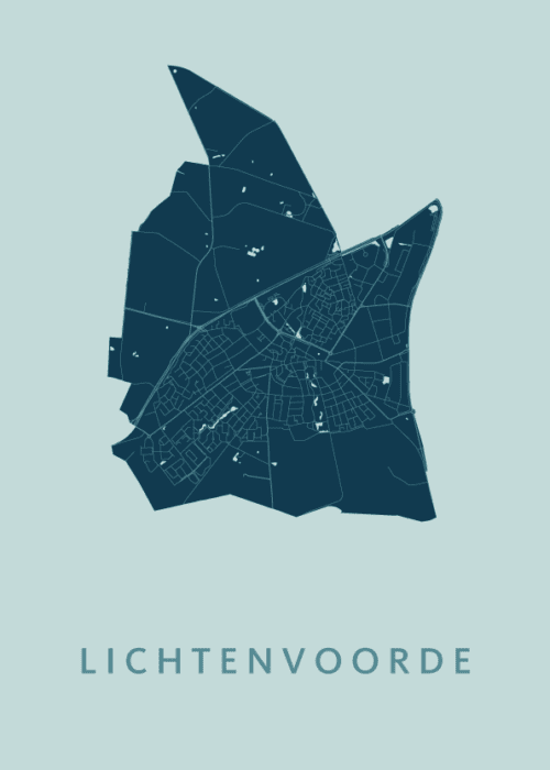 Lichtenvoorde Mint Stadskaart Poster Kopen