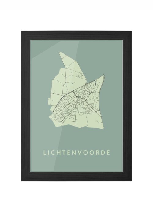 Lichtenvoorde Olive Ingelijst in Zwart lijst Kopen | Kunst in Kaart
