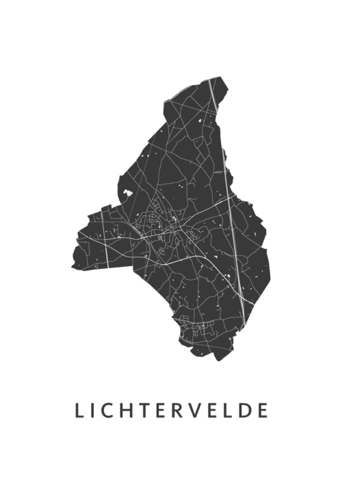 Lichtervelde Stadskaart Poster Kopen