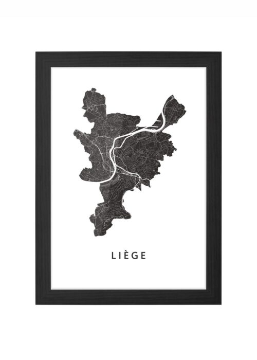 Liège White Ingelijst in Zwart lijst Kopen | Kunst in Kaart