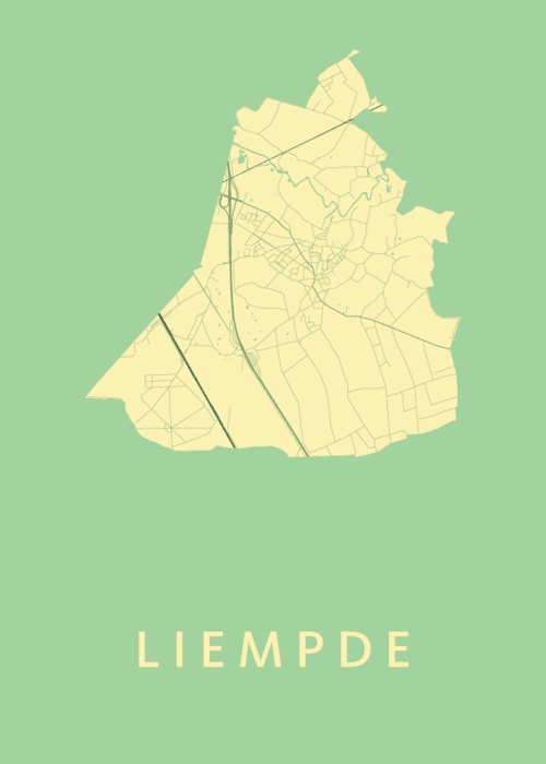 Liempde Spring Stadskaart Poster Kopen