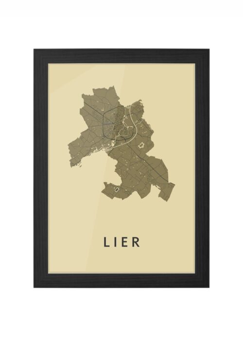 Lier GoldenRod Ingelijst in Zwart lijst Kopen | Kunst in Kaart