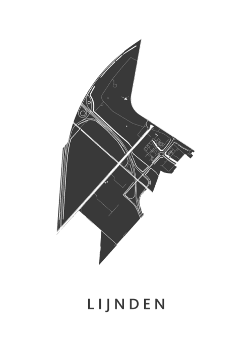 Lijnden Stadskaart Poster Kopen