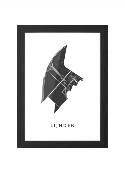 Lijnden Ingelijst in Zwart lijst Kopen | Kunst in Kaart