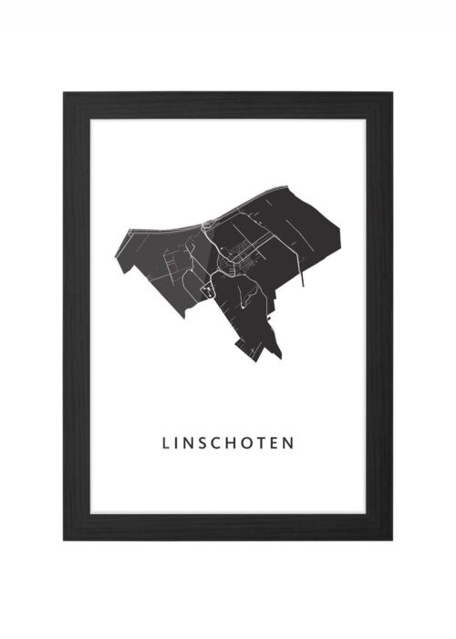 Linschoten Ingelijst in Zwart lijst Kopen | Kunst in Kaart