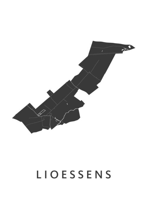 Lioessens Stadskaart Poster Kopen