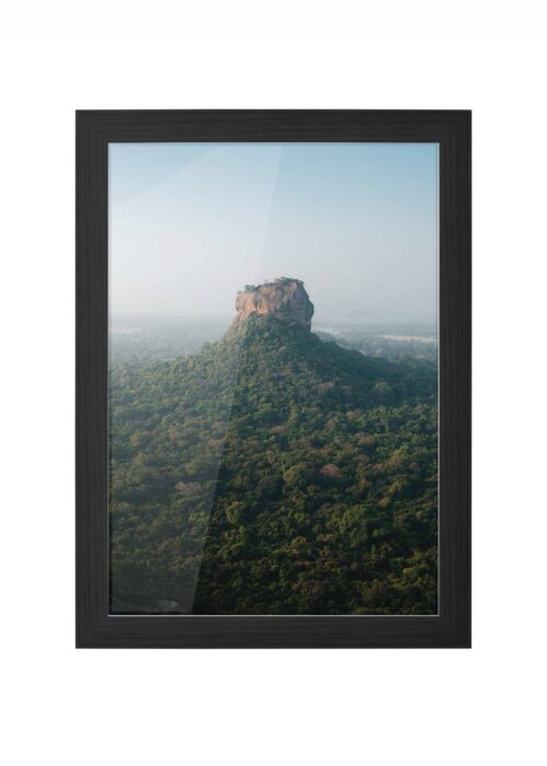 lion rock fotografie poster ingelijst in zwarte lijst