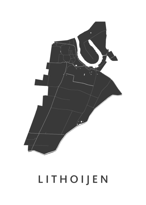 Lithoijen Stadskaart Poster Kopen