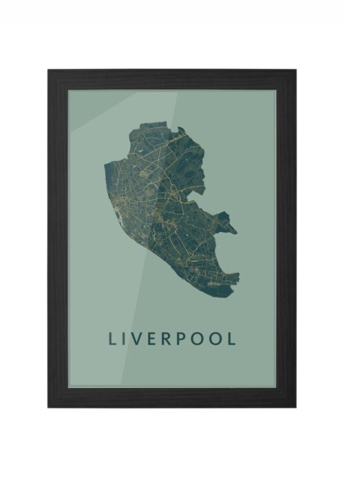 Liverpool Amazon Ingelijst in Zwart lijst Kopen | Kunst in Kaart
