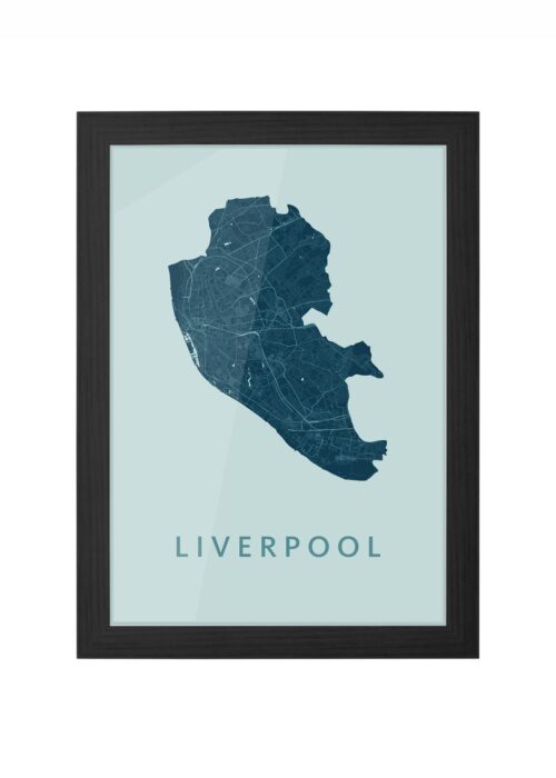 Liverpool Mint Ingelijst in Zwart lijst Kopen | Kunst in Kaart