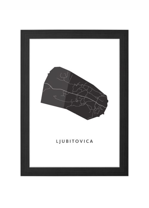 Ljubitovica Ingelijst in Zwart lijst Kopen | Kunst in Kaart