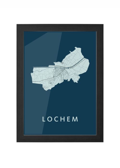 Lochem Navy Ingelijst in Zwart lijst Kopen | Kunst in Kaart